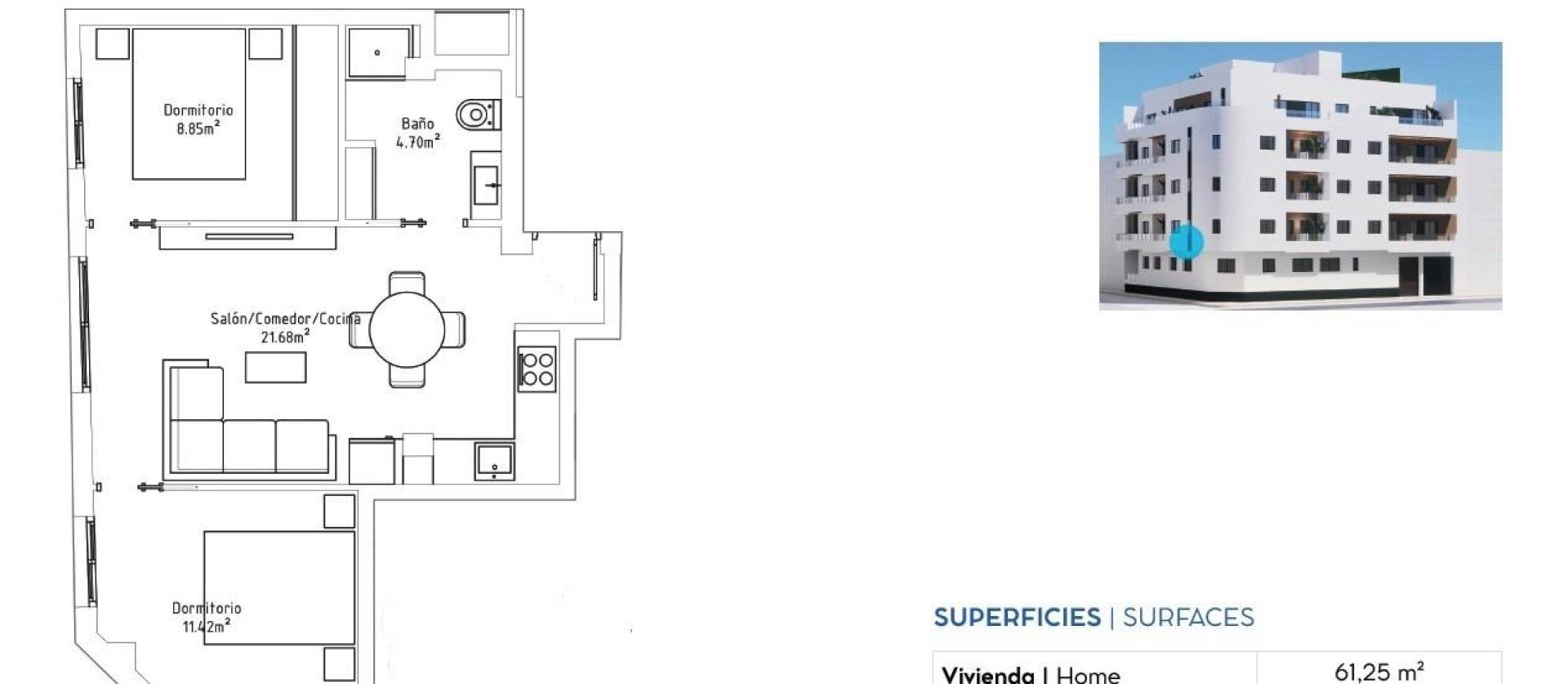 New Build - Apartment - Torrevieja - pueblo