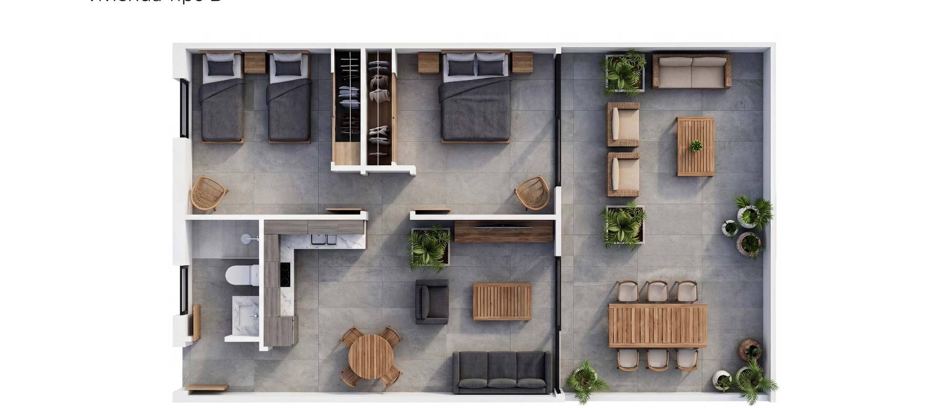 Nouvelle construction - Apartment - Vera - Vera Playa