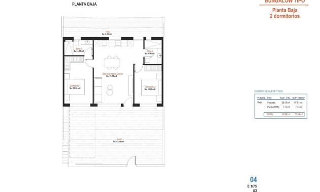 Nouvelle construction - Bungalow - Alhama de Murcia - Condado de Alhama