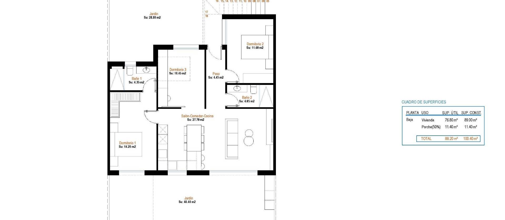 Nouvelle construction - Bungalow - Alhama de Murcia - Condado de Alhama