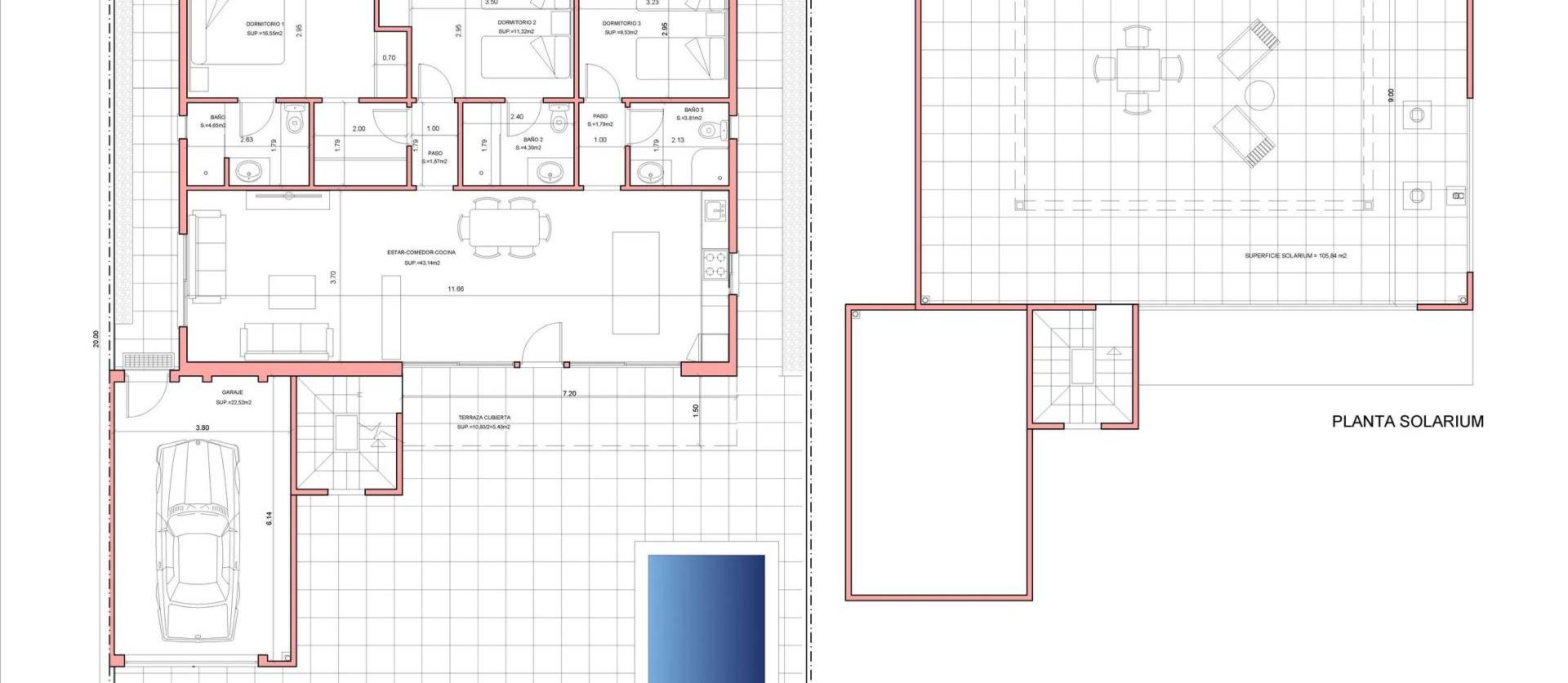 Nouvelle construction - Villa - Fuente Alamo - La Pinilla
