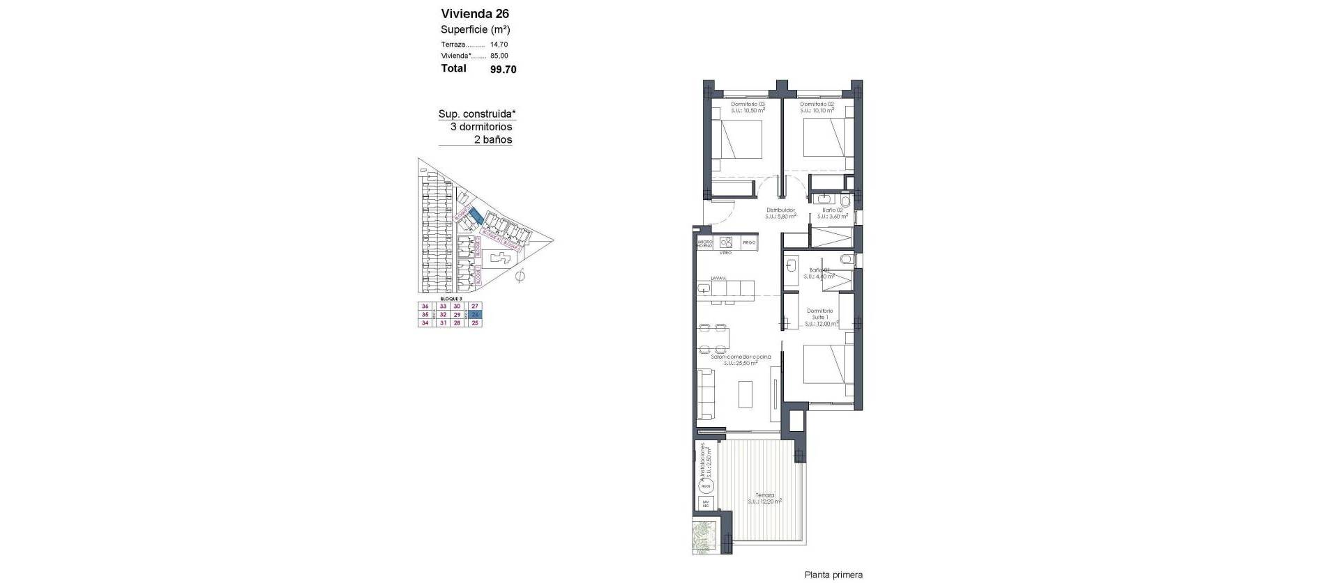 Nieuwbouw projecten - Appartment - Los Alcázares - Serena Golf