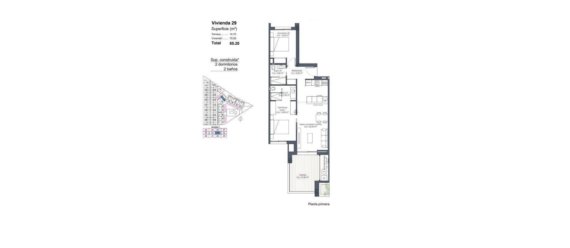 New Build - Apartment - Los Alcázares - Serena Golf