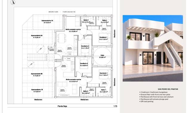 Nouvelle construction - Bungalow - San Pedro del Pinatar - Los Peñascos