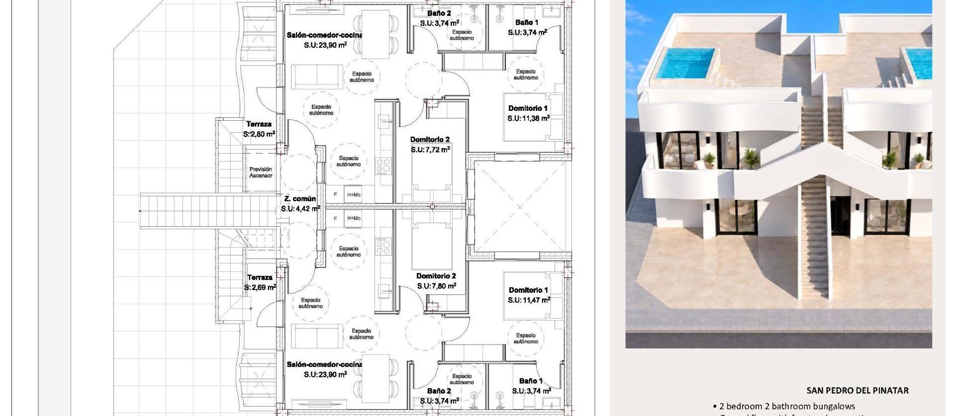 Nouvelle construction - Bungalow - San Pedro del Pinatar - Los Peñascos